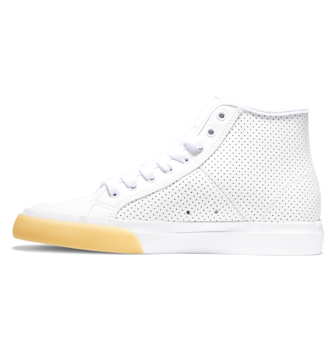 DC Manual Hi High-Top Women Sneakers White / Brown | US-4327LQC