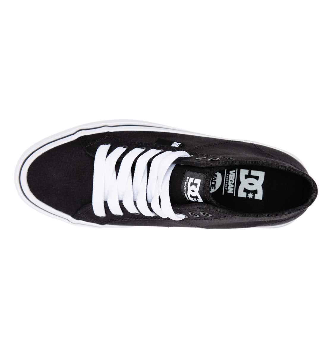 DC Manual Hi Platform High-Top Women Sneakers Black / White | US-1924MQU