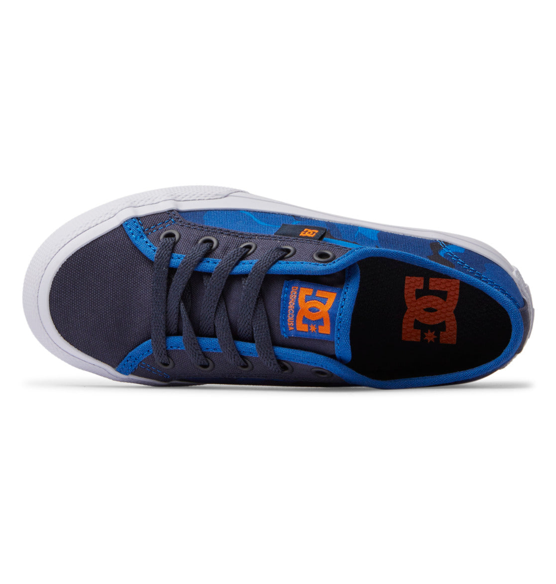 DC Manual Kids' Sneakers Blue / Orange | US-4720LHF