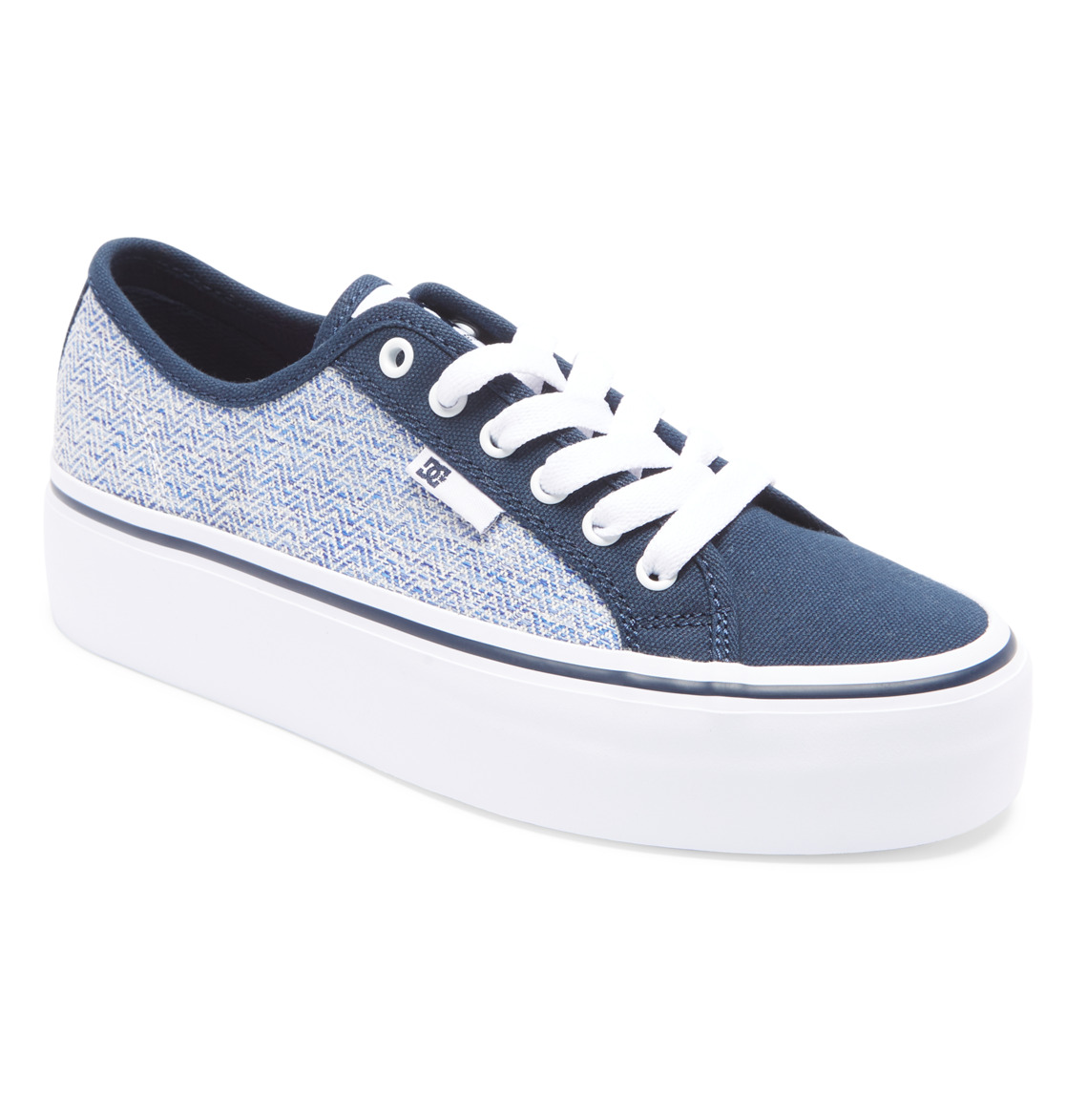 DC Manual Platform Flatform Women Sneakers Blue / White | US-6583ZLR