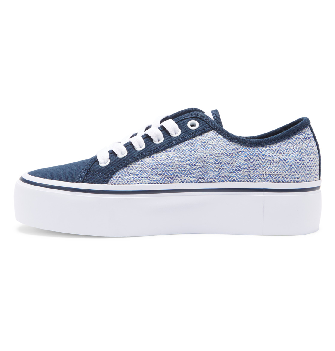 DC Manual Platform Flatform Women Sneakers Blue / White | US-6583ZLR