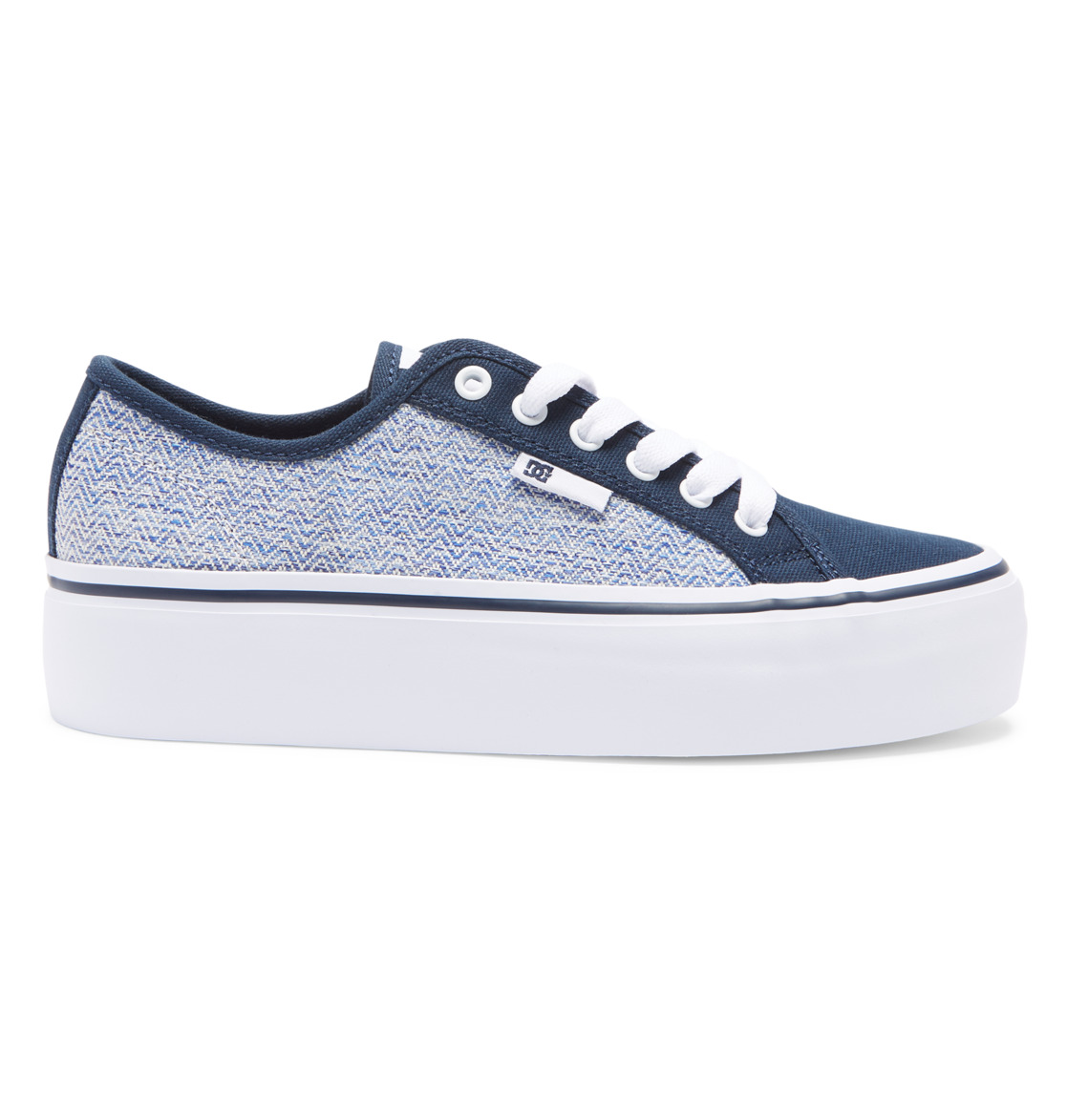 DC Manual Platform Flatform Women Sneakers Blue / White | US-6583ZLR