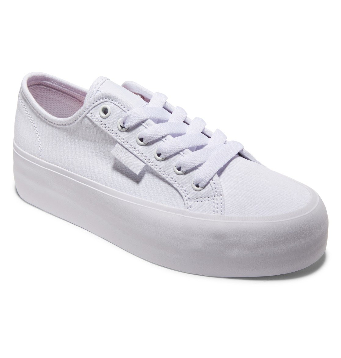 DC Manual Platform Flatform Women Sneakers White | US-7625KNP