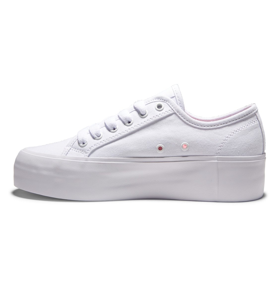 DC Manual Platform Flatform Women Sneakers White | US-7625KNP