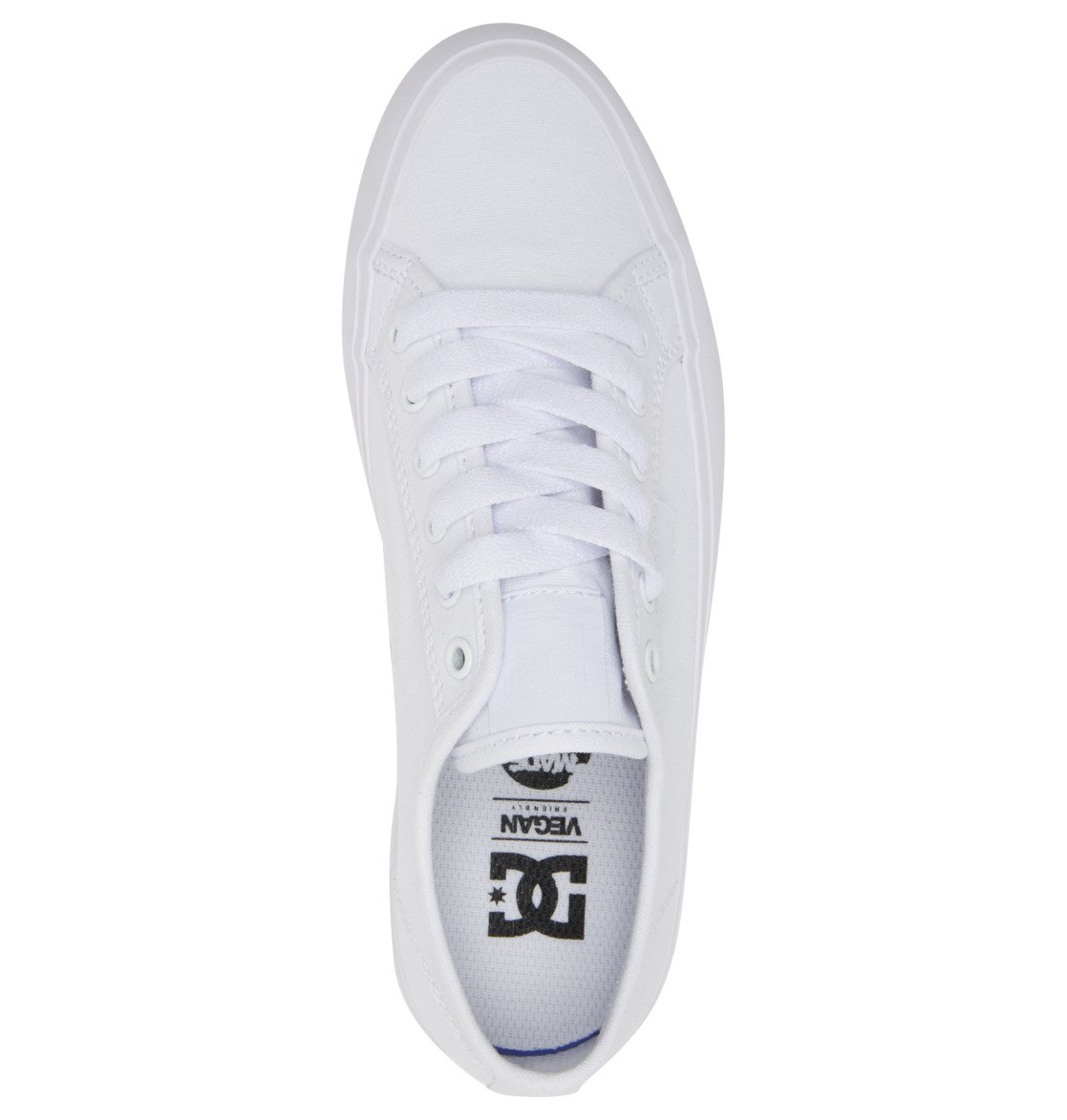 DC Manual Platform Flatform Women Sneakers White | US-7625KNP