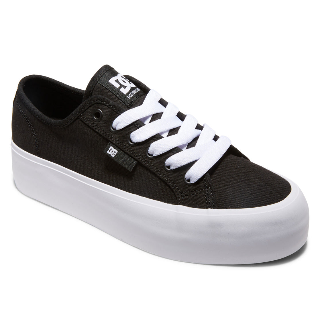 DC Manual Platform Women Sneakers Black / White | US-0472NIA