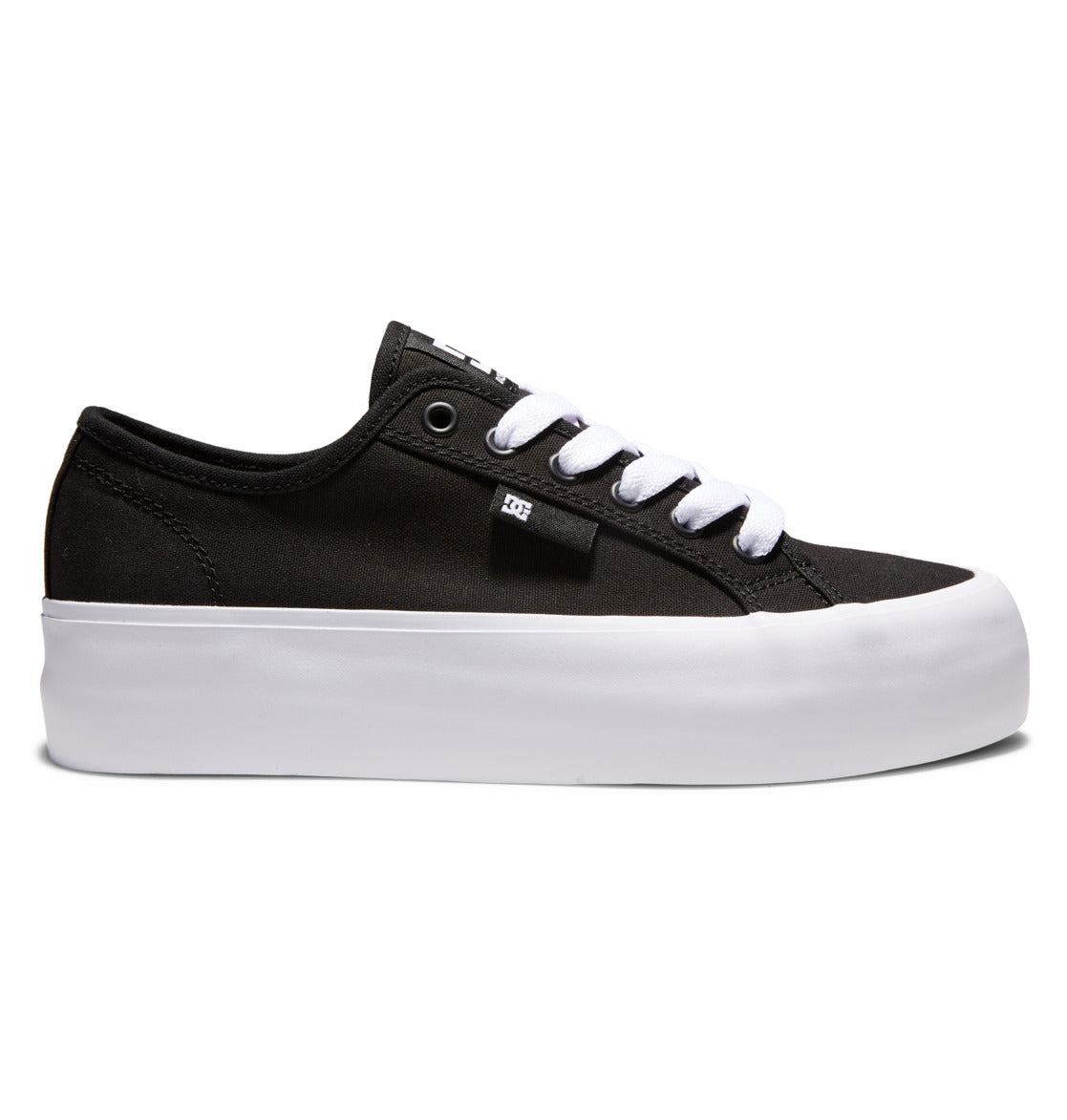 DC Manual Platform Women Sneakers Black / White | US-0472NIA