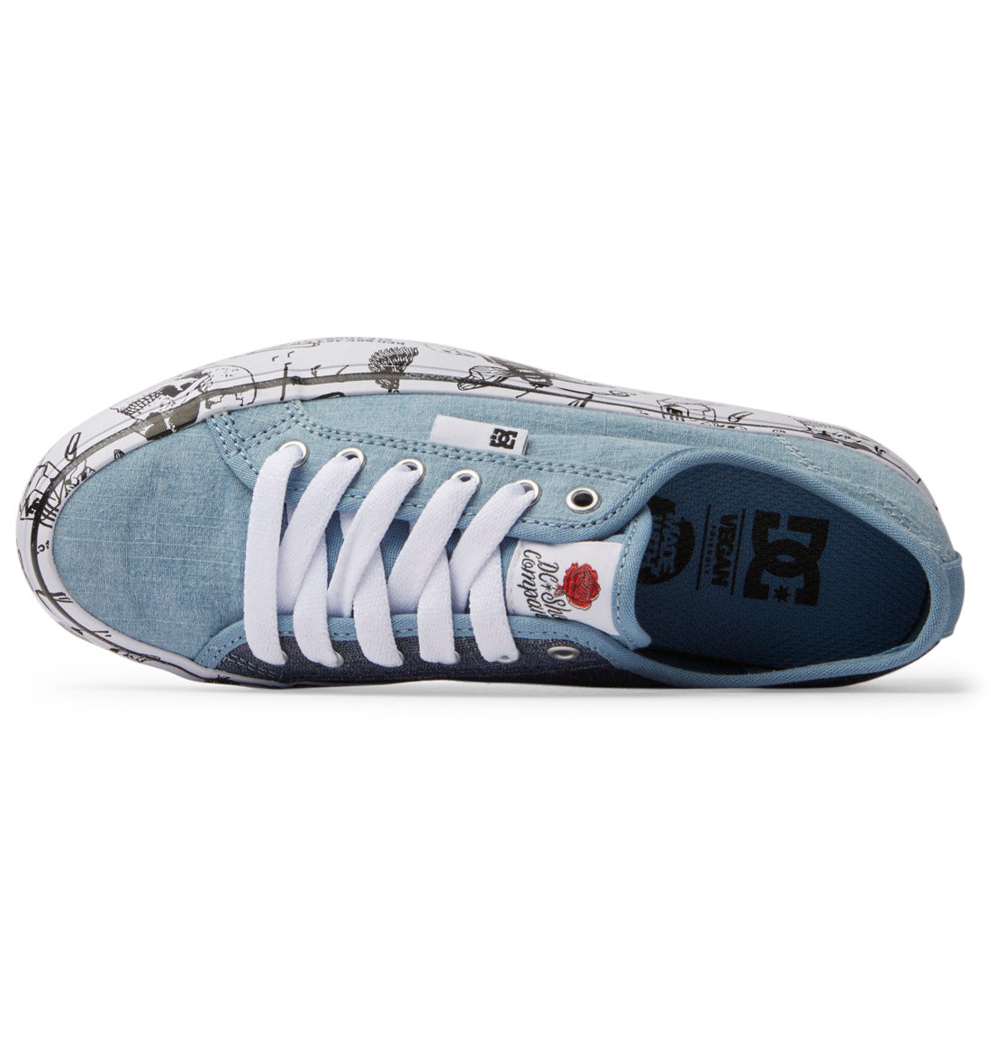 DC Manual Platform Women Sneakers Dark Blue | US-8352VFL