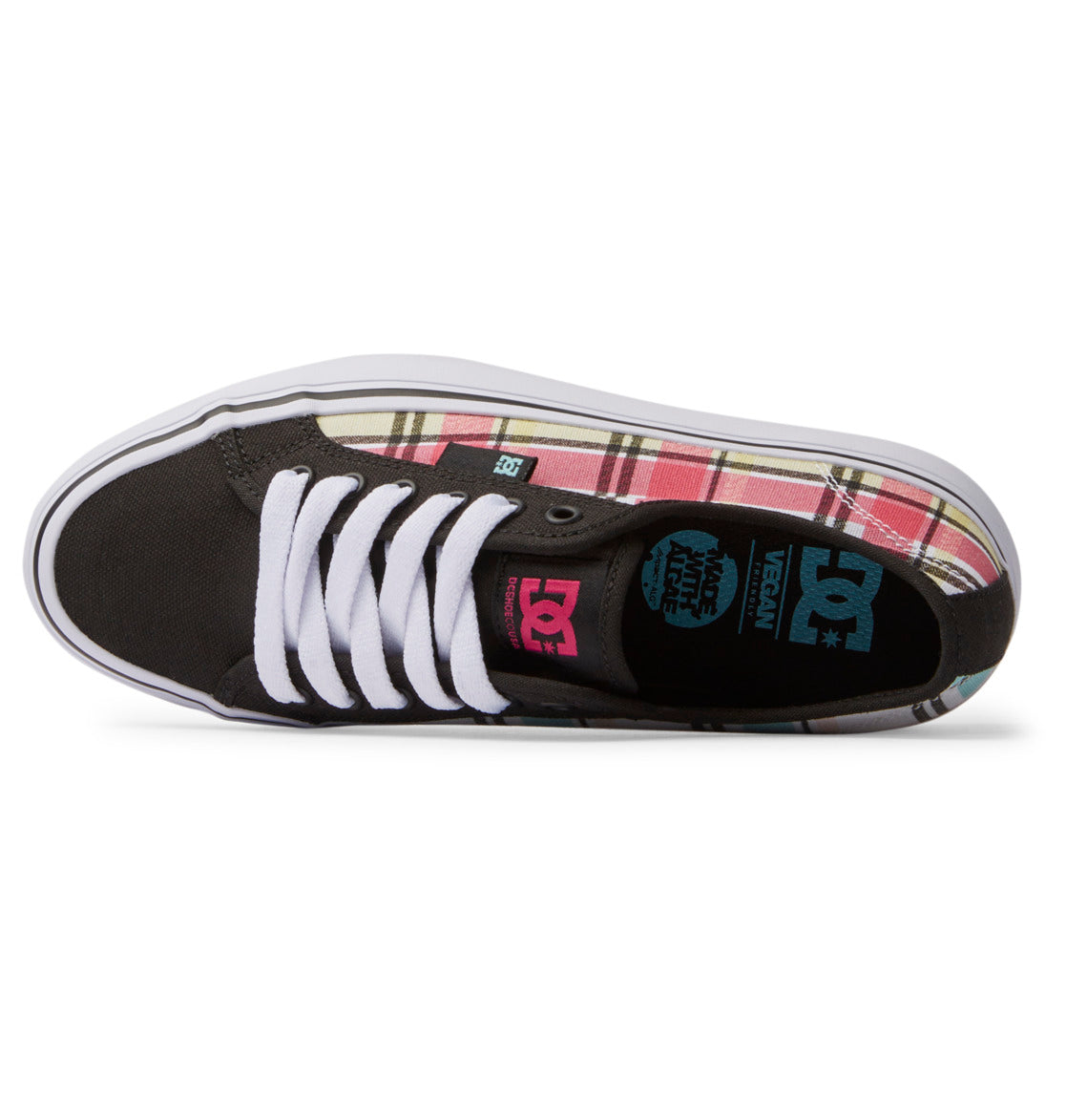 DC Manual Platform Women Sneakers Grunge Plaid | US-0482XVI