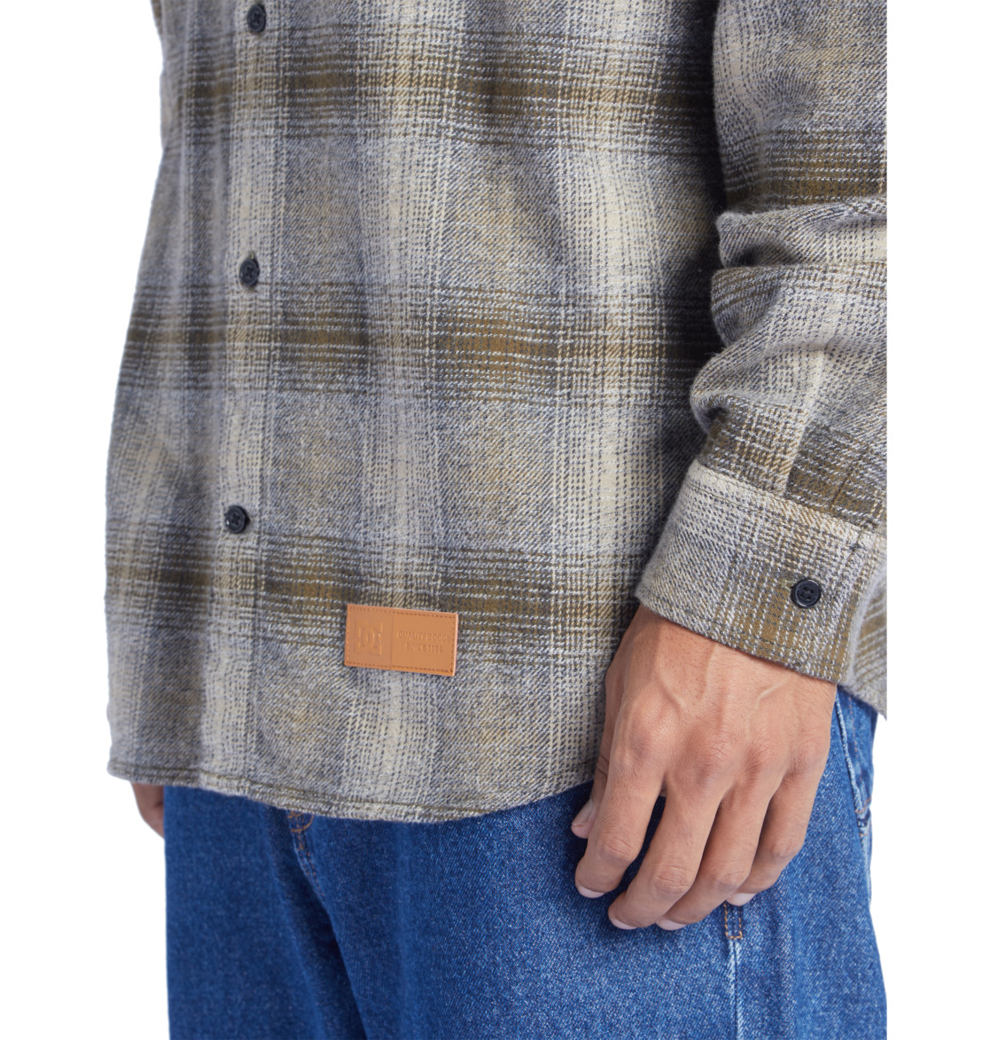 DC Marshal Flannel Long Sleeve Men Shirts Brown | US-7136OYC