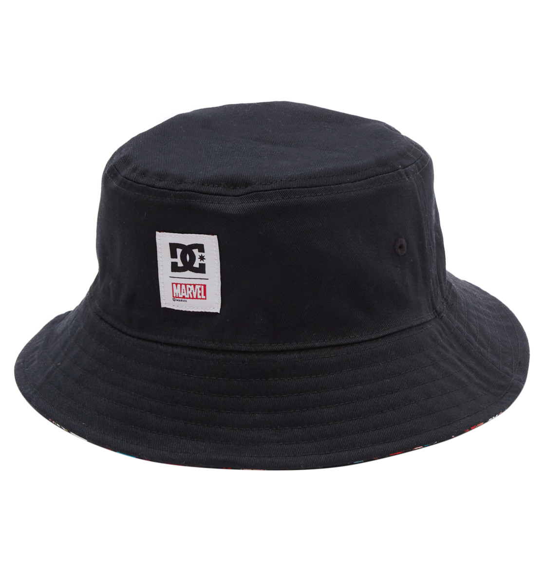 DC Marvel Deadpool X DC Reversible Bucket Men Hats Black | US-2159XIM