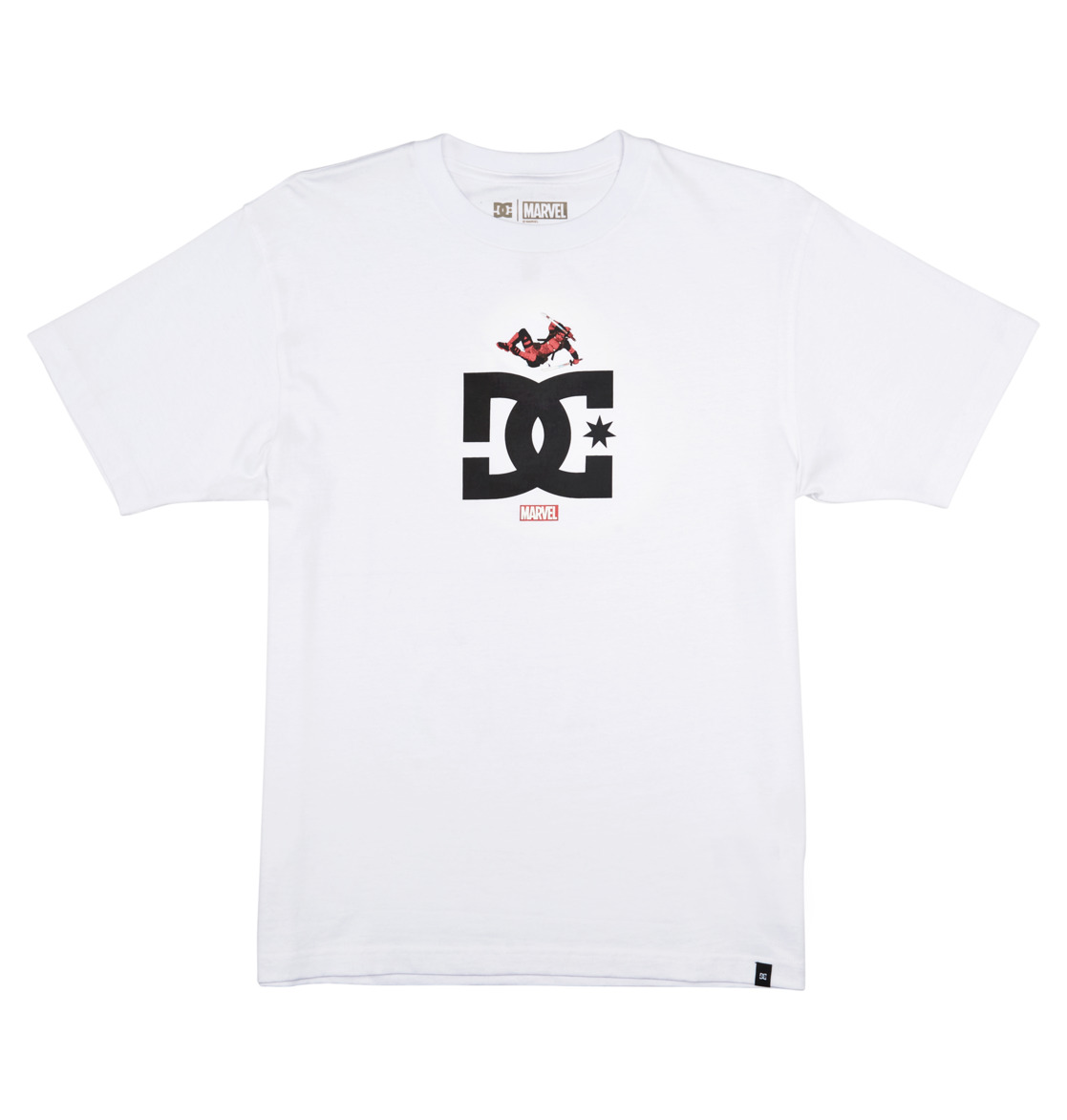 DC Marvel Deadpool x DC Jump Star Tee Men T-Shirt White | US-8269NFH