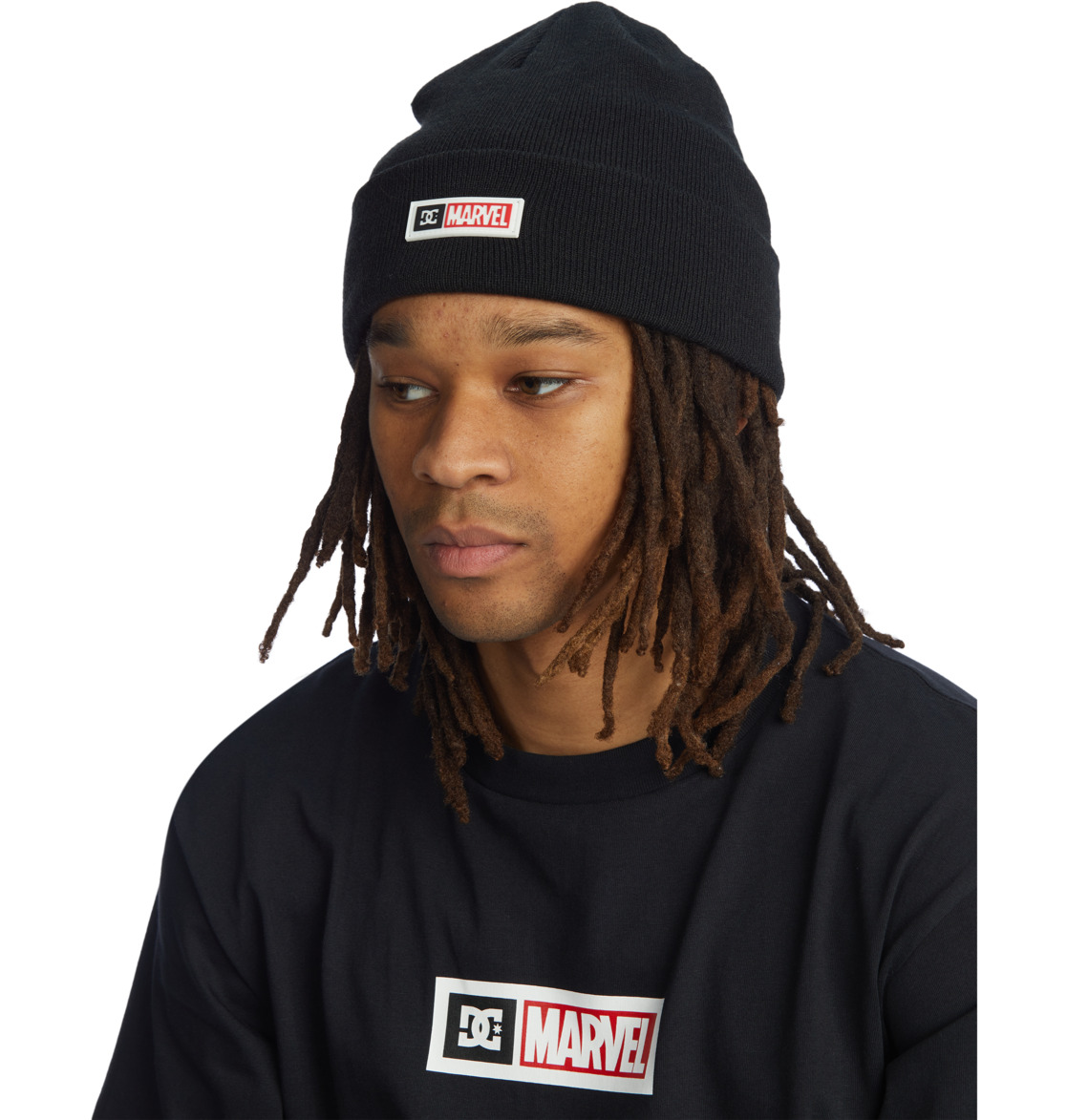 DC Marvel Deadpool x DC Men Beanie Black | US-8230AJI