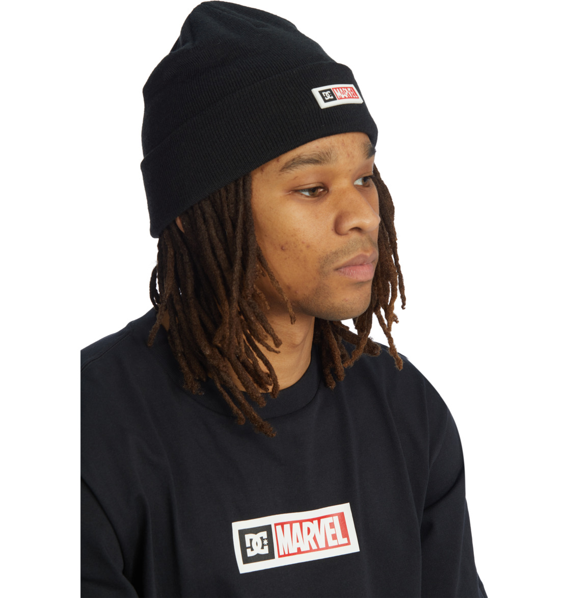 DC Marvel Deadpool x DC Men Beanie Black | US-8230AJI