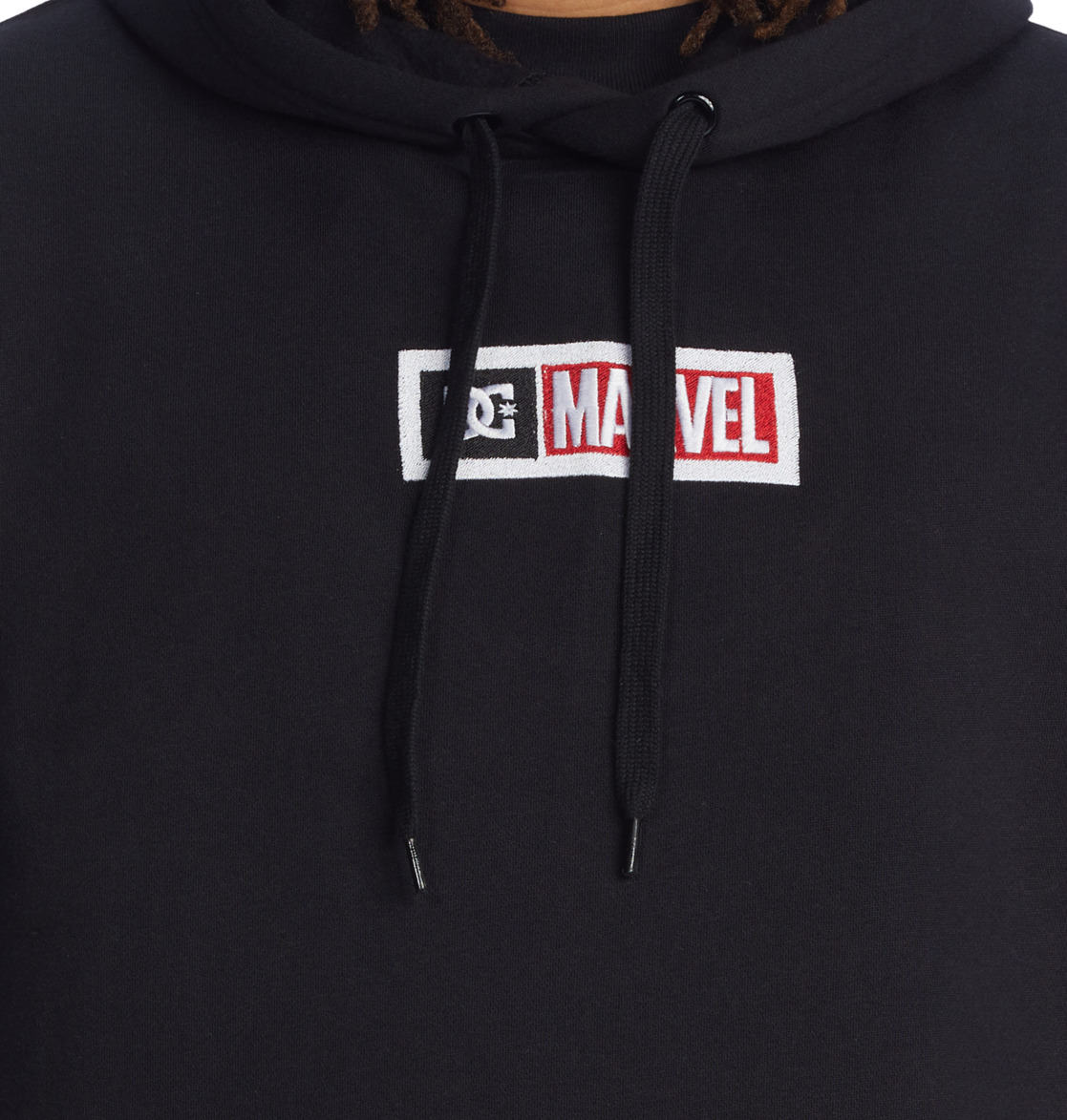 DC Marvel Deadpool x DC Men Hoodie Black | US-1624WZI