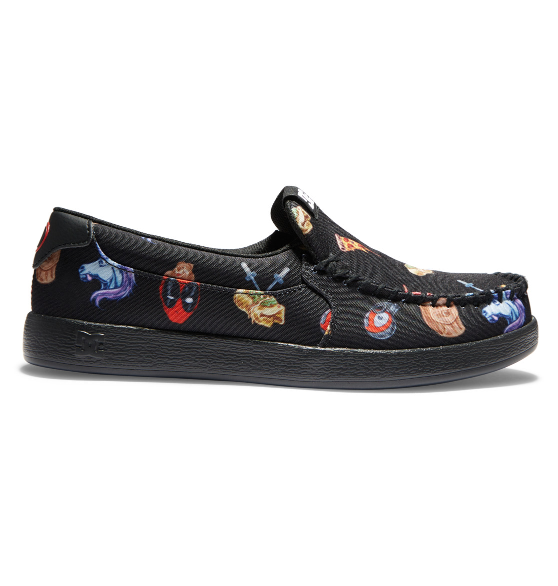 DC Marvel Deadpool x DC Villain 2 Men Slip On Shoes Black | US-6241LQU