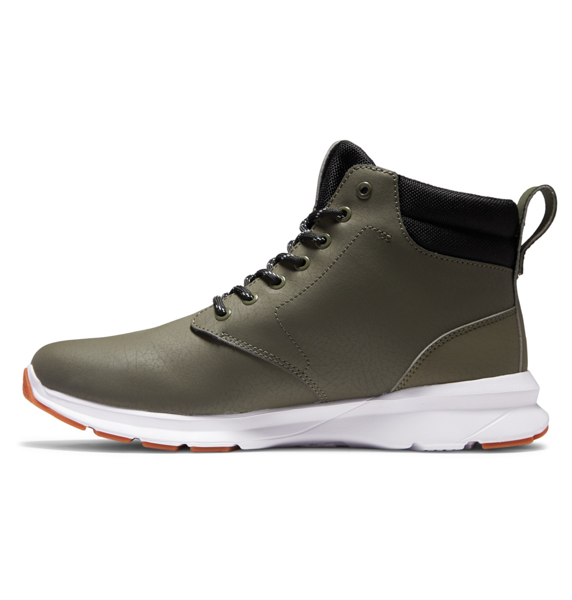 DC Mason 2 Water Resistant Leather Men Sneakers Olive / White | US-9230JPM