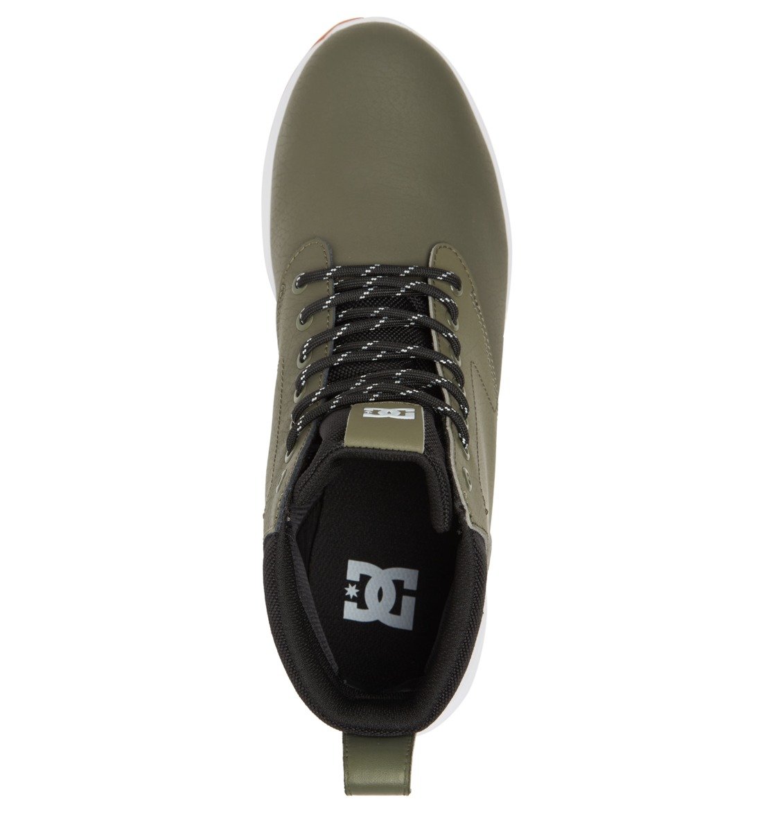 DC Mason 2 Water Resistant Leather Men Sneakers Olive / White | US-9230JPM