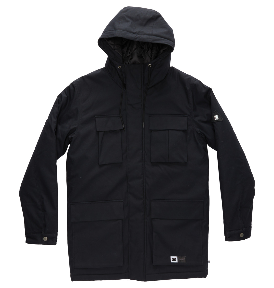 DC Maybury Hooded Parka Men Jackets Black | US-3945PAQ