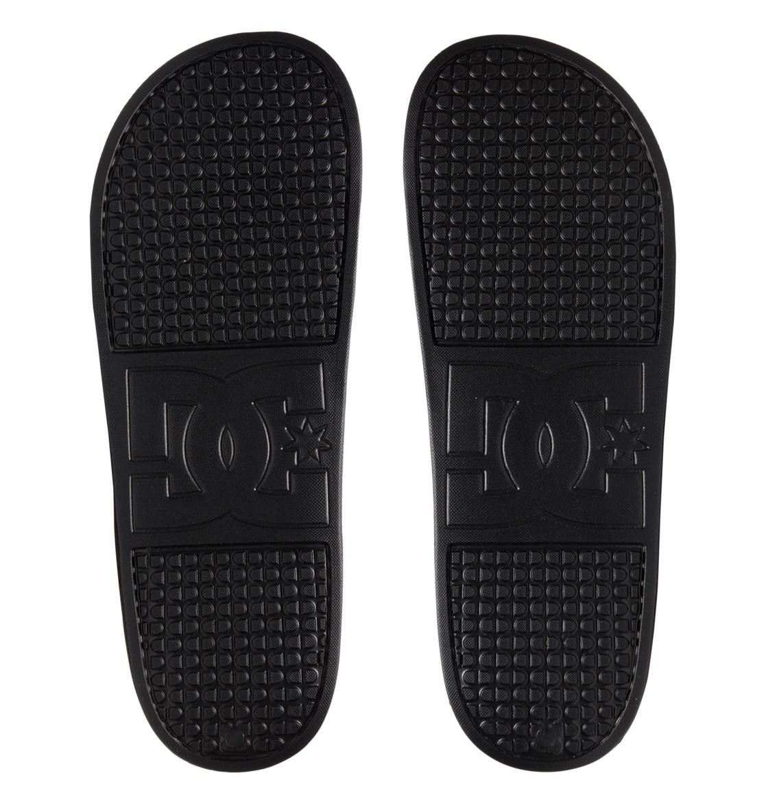 DC Men Slides Black / White | US-2761WQY