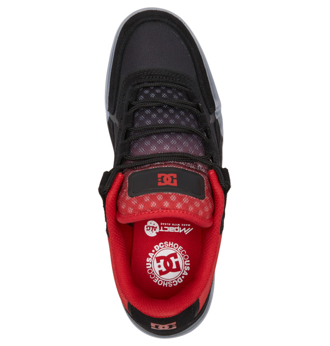 DC Metric Men Skate Shoes Black / Red | US-8175AXW