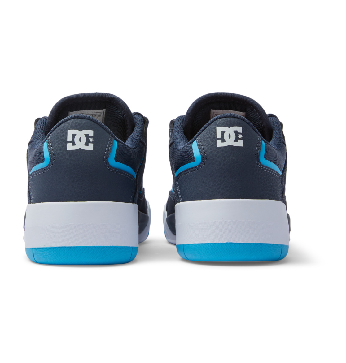 DC Metric S Leather Men Skate Shoes Navy / Blue / White | US-0274HDW