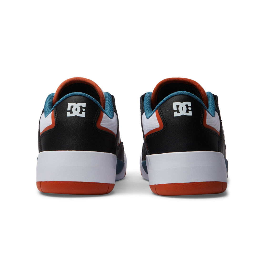 DC Metric S Leather Men Sneakers Black / White / Blue | US-1592XLI