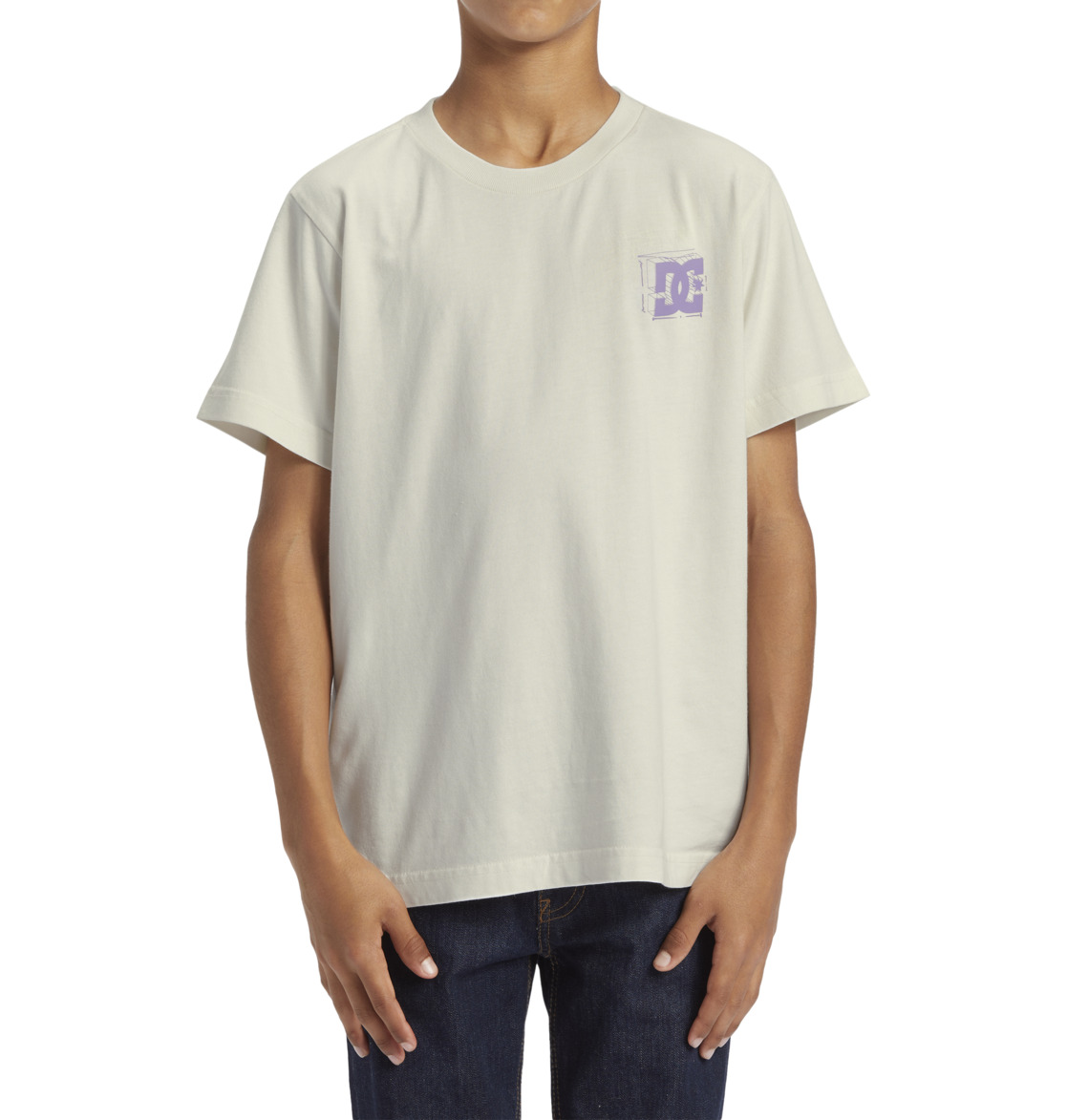 DC Mid Century Kids' T-Shirt White Wash | US-7685OHM