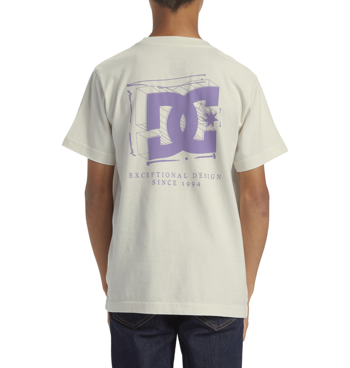 DC Mid Century Kids' T-Shirt White Wash | US-7685OHM