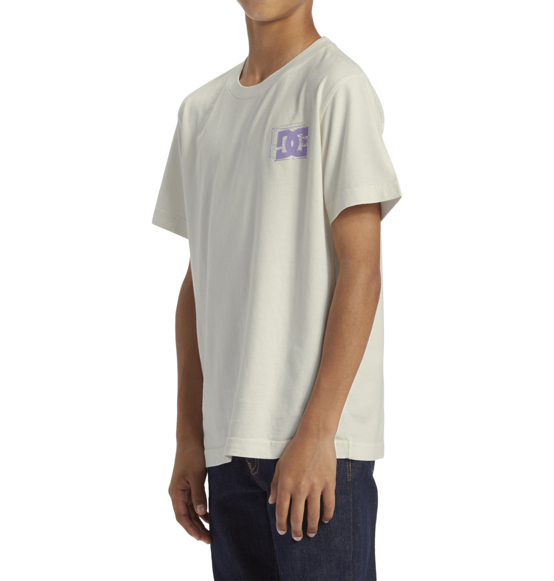 DC Mid Century Kids' T-Shirt White Wash | US-7685OHM