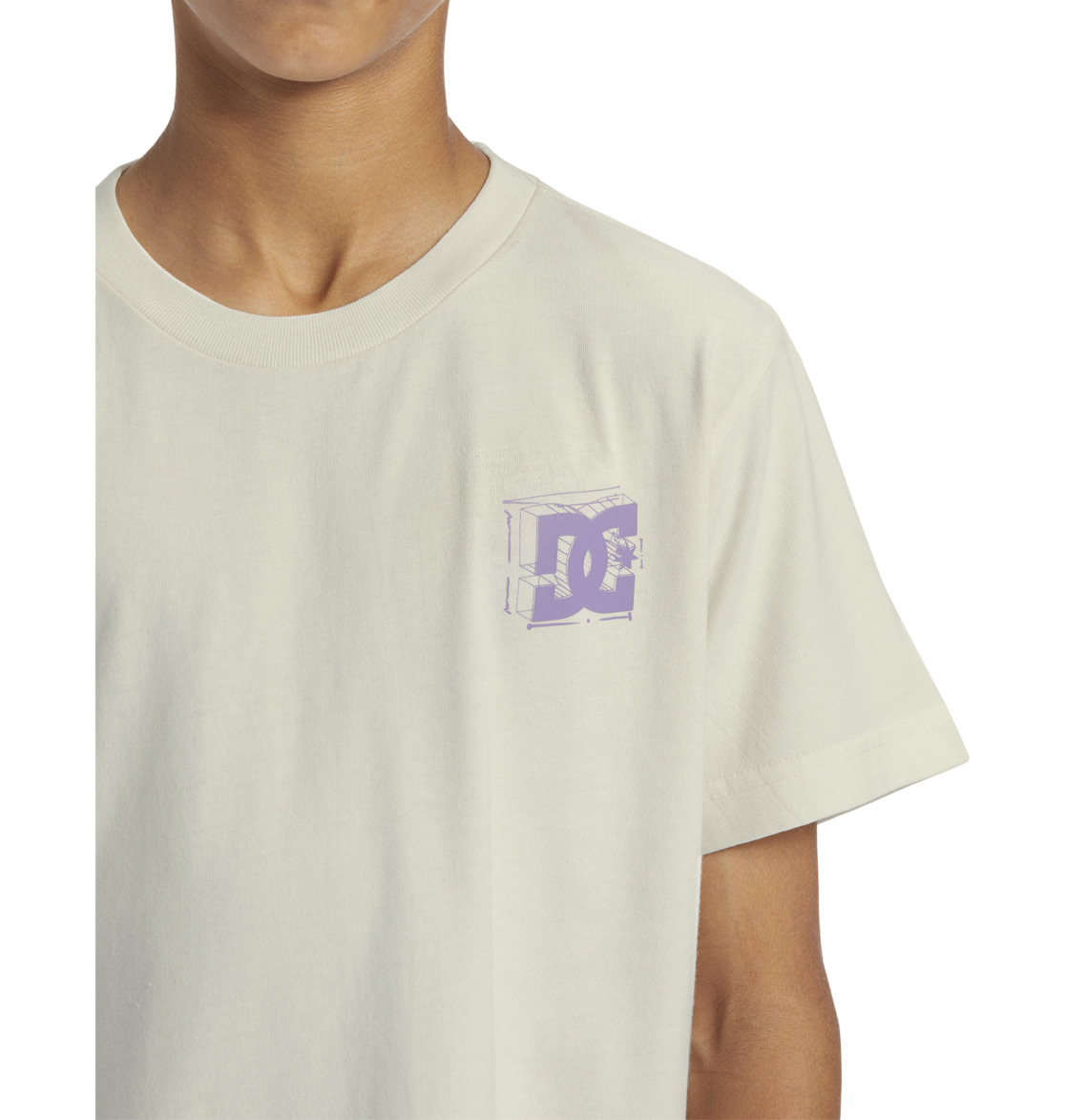 DC Mid Century Kids' T-Shirt White Wash | US-7685OHM