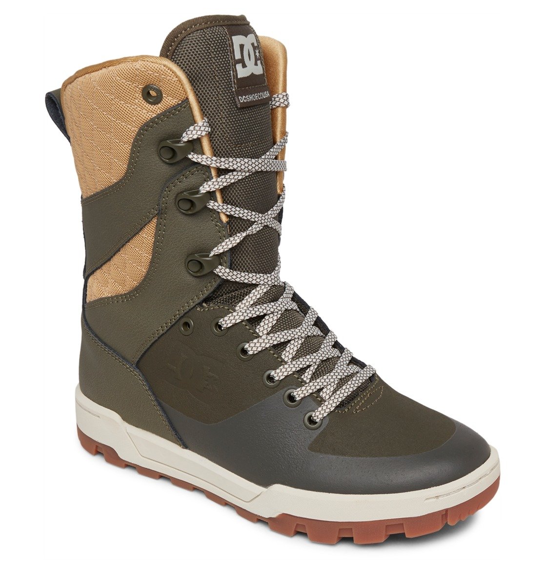 DC Nadene High Leg Women Winter Boots Olive Brown | US-1428XGW