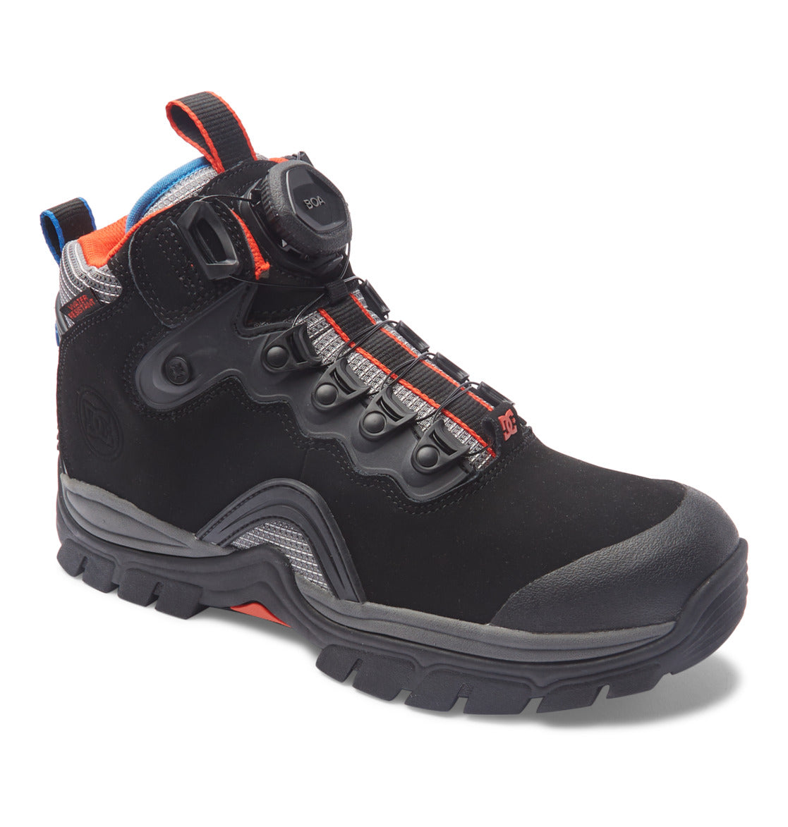 DC Navigator LX Water Resistant Men Winter Boots Black / Grey / Red | US-5431PXE