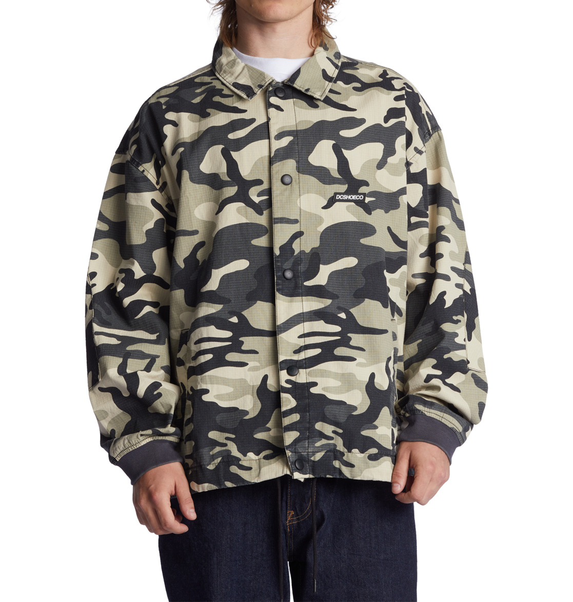 DC Neuro Coaches Men Jackets Grey Camo | US-7249YTL