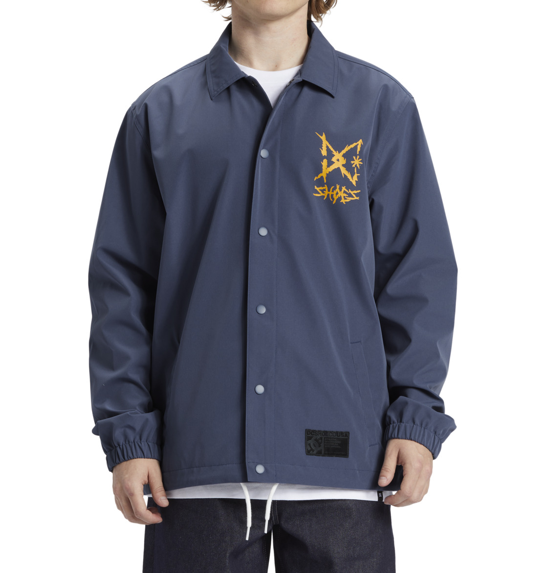 DC Nevs Coaches Windbreaker Men Jackets Indigo | US-6745EIX