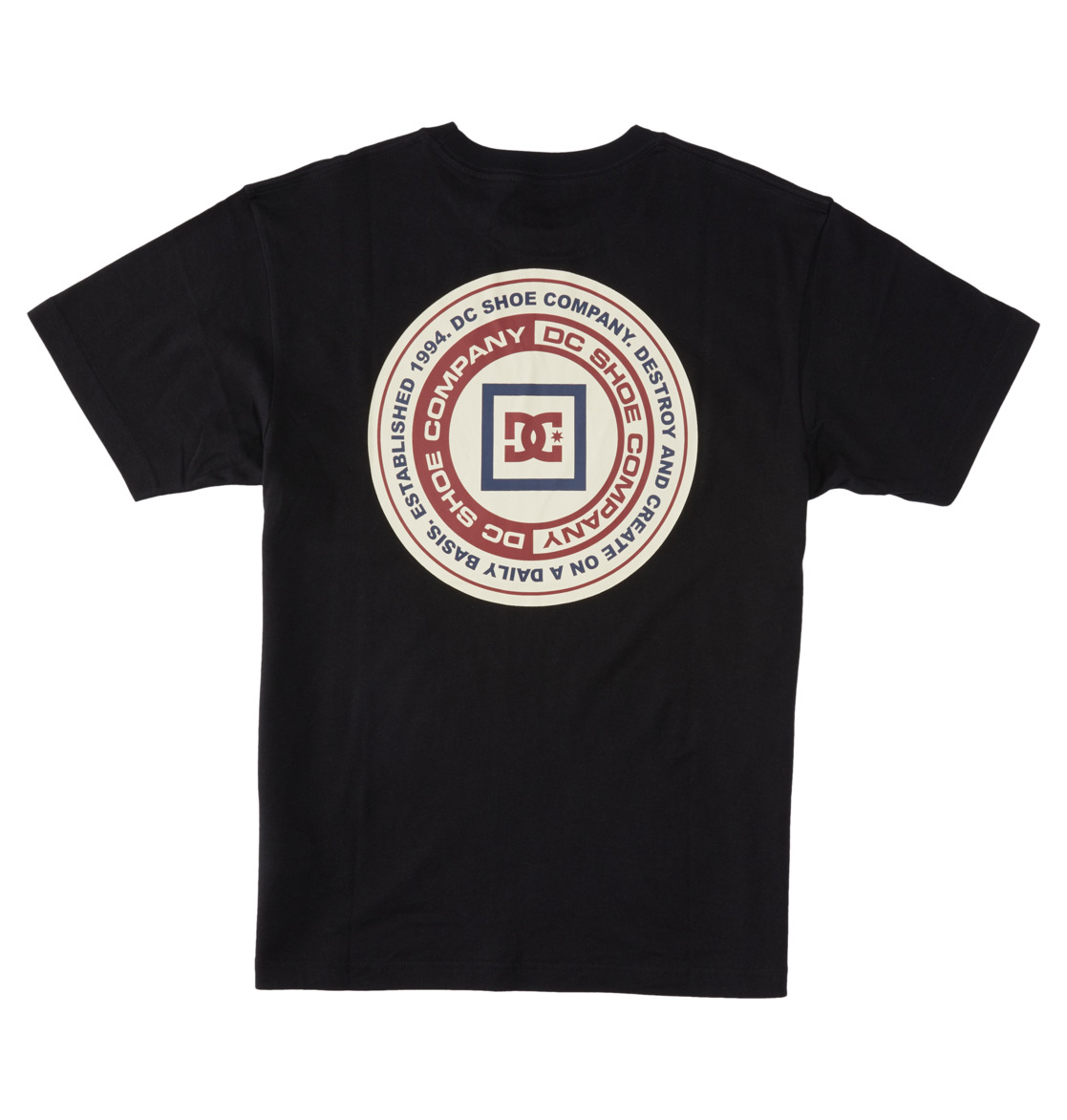 DC Old Head Men T-Shirt Black | US-6403CHL