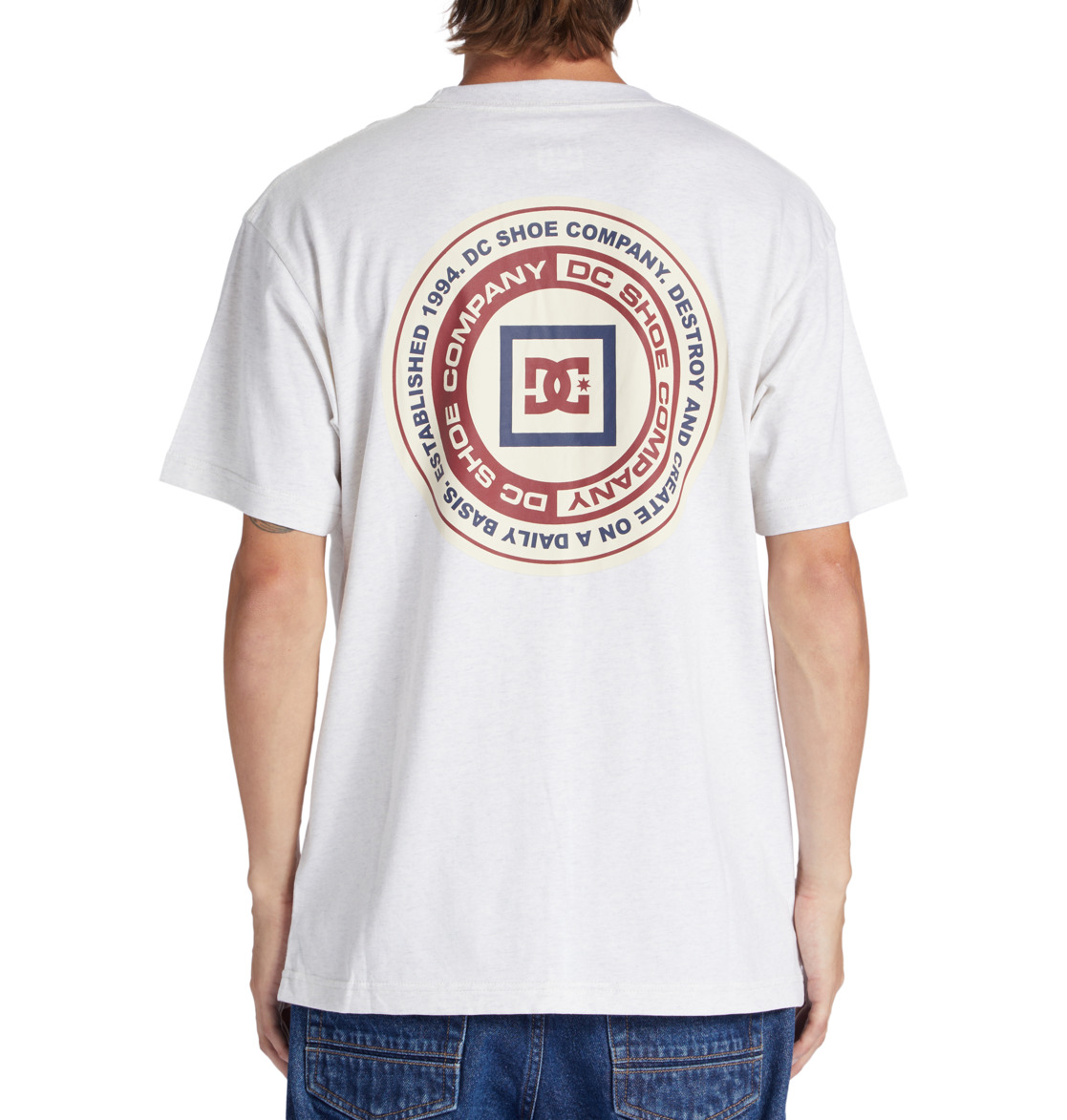 DC Old Head Men T-Shirt White | US-3165OGL