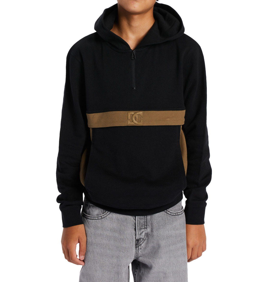 DC Optics Zip-Up Kids' Hoodie Black | US-5673QUS