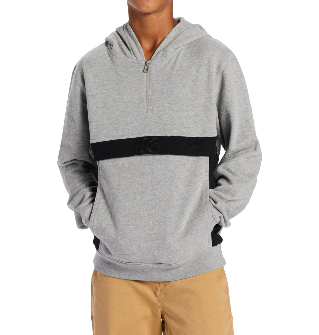 DC Optics Zip-Up Kids' Hoodie Grey | US-7832SZB