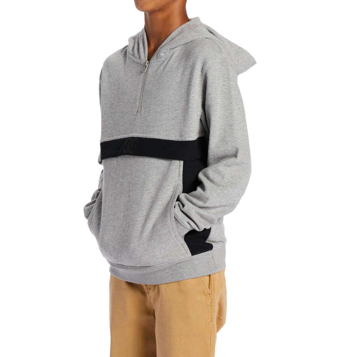 DC Optics Zip-Up Kids' Hoodie Grey | US-7832SZB