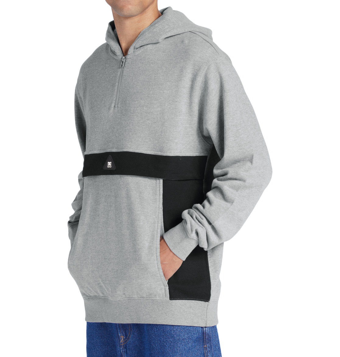 DC Optics Zip-Up Men Hoodie Grey | US-4936ZQK