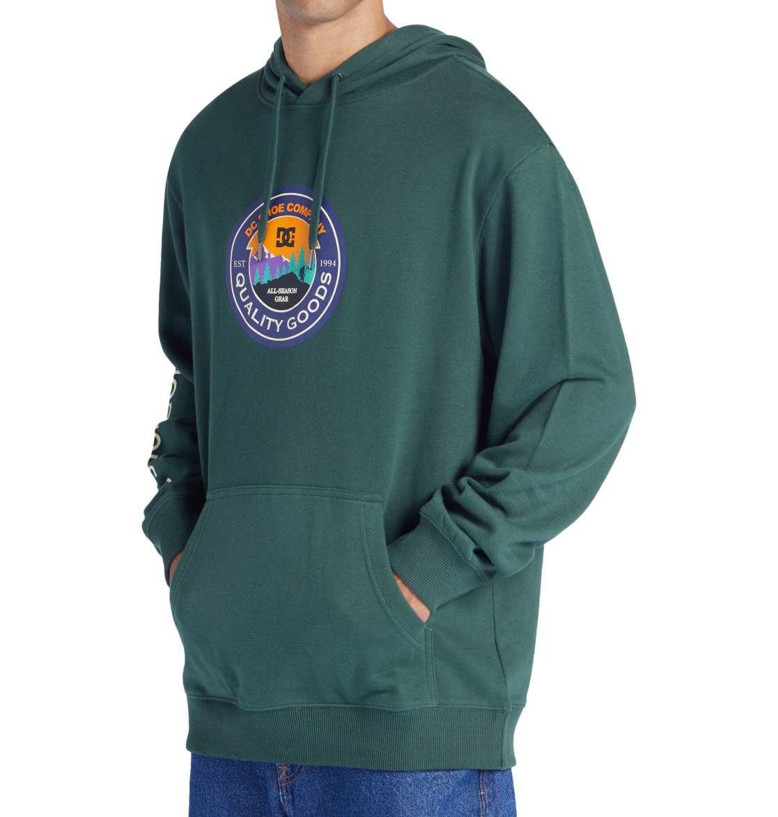 DC Outdoorsman Men Hoodie Green | US-7096HTB