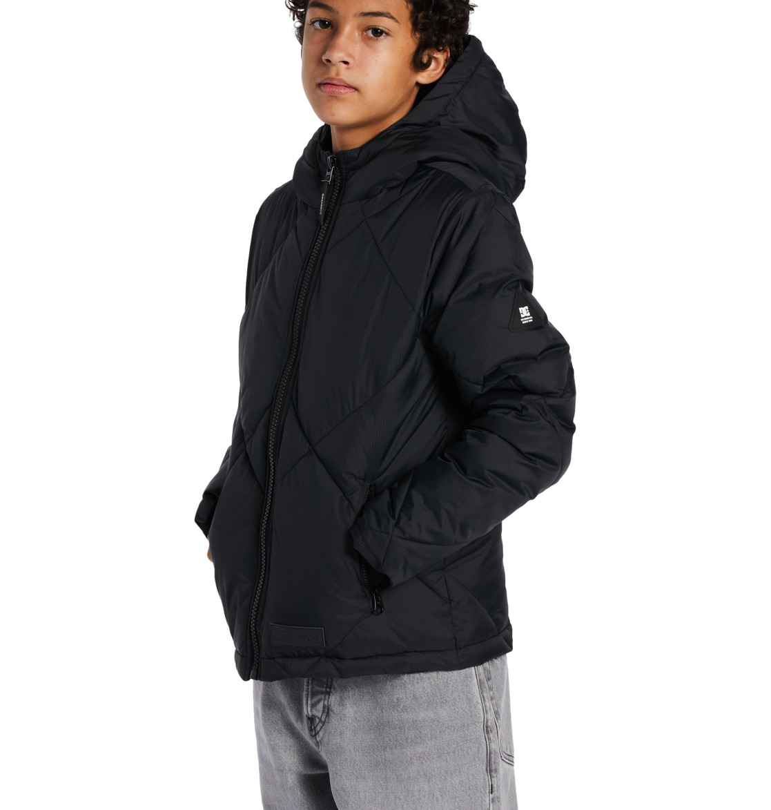 DC Passage Puffer Kids' Jackets Black | US-1729ZRT