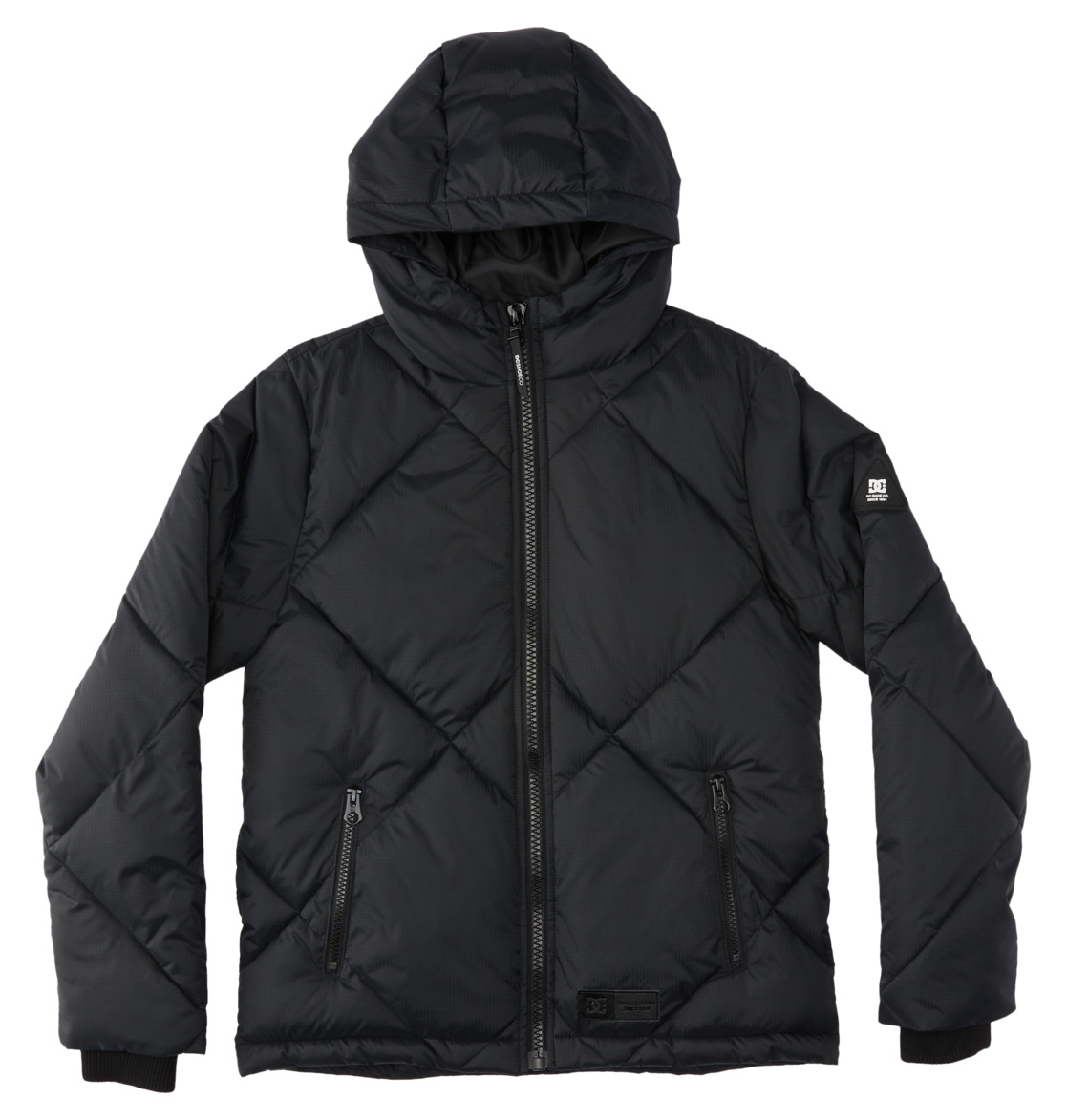 DC Passage Puffer Kids\' Jackets Black | US-1729ZRT