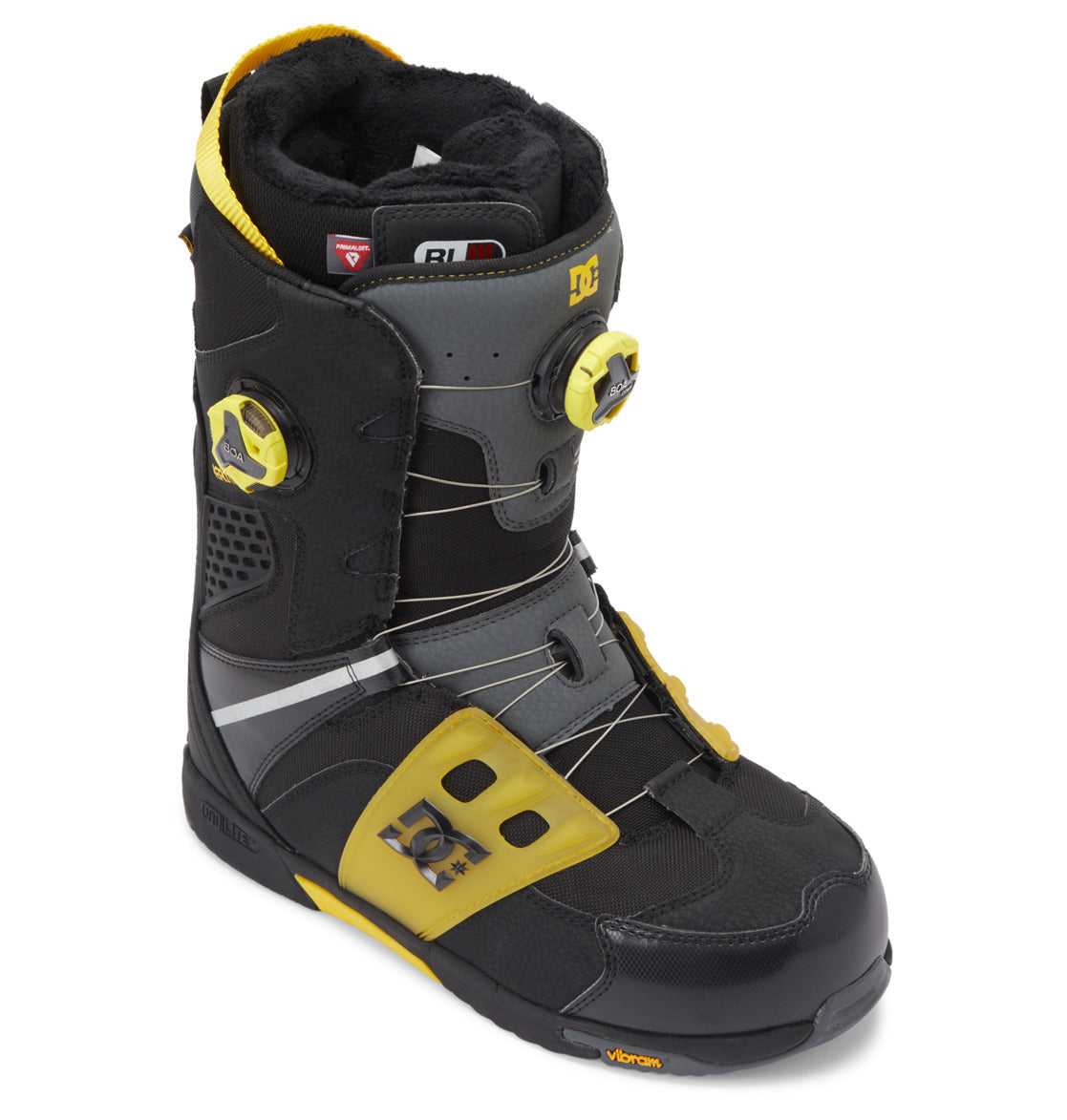 DC Phantom BOA® Men Snowboard Boots Black / Yellow | US-7654RWI