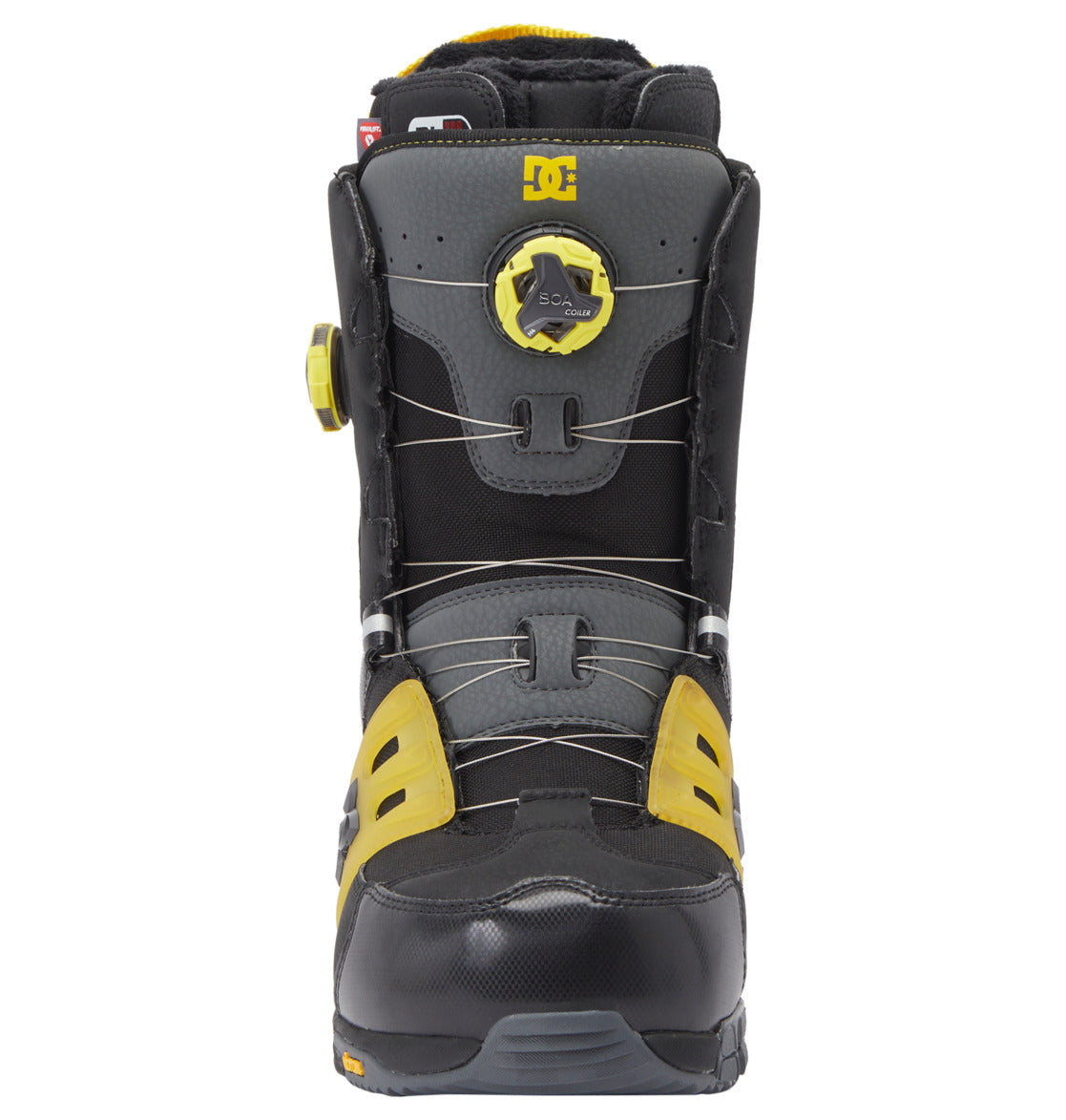 DC Phantom BOA® Men Snowboard Boots Black / Yellow | US-7654RWI