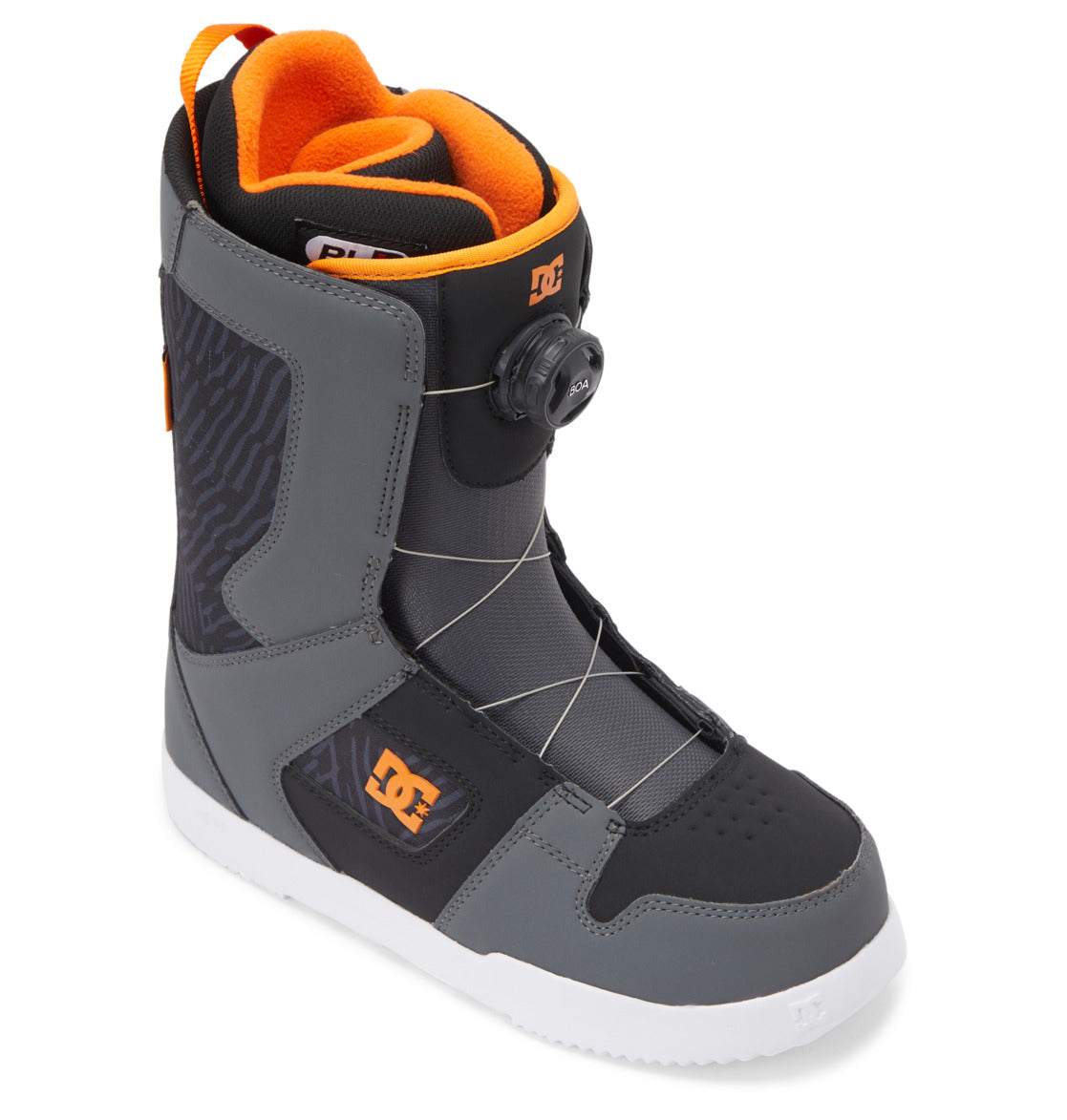 DC Phase BOA® Men Snowboard Boots Grey / Black / Orange | US-5280MOJ