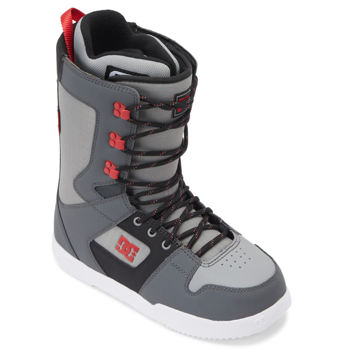 DC Phase Lace Men Snowboard Boots Grey / Black / Red | US-3012VKI