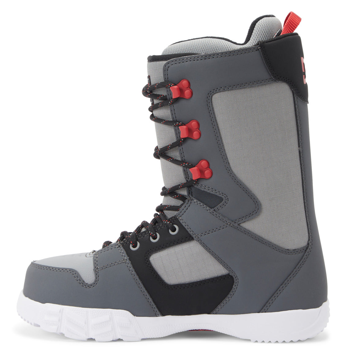 DC Phase Lace Men Snowboard Boots Grey / Black / Red | US-3012VKI