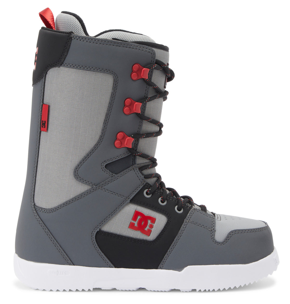 DC Phase Lace Men Snowboard Boots Grey / Black / Red | US-3012VKI